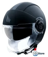 Мотошлем MT Helmets Viale SV Solid A1 (M, матовый черный)