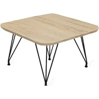 Журнальный столик Sheffilton SHT-TU29/H36/ЛДСП 60/60 (дуб сонома/черный муар)