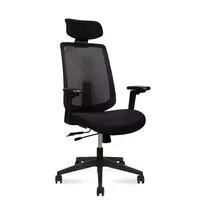 Кресло офисное Norden Miller / LF2452A (черный, пластик/черный, ткань/черный, сетка)