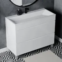 Мебель для ванных комнат Vela Тумба под умывальник Vela Бриз 100Н под Lotos TU69107