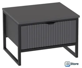 Тумба Мебельград Нора с ящиком (металл бруклин/графит)
