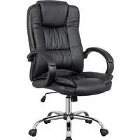 Офисное кресло SitUp Rapid chrome (экокожа Black/Black)
