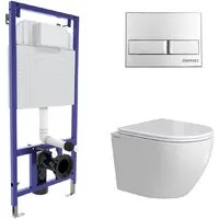 Унитаз подвесной Berges Wasserhaus Okus Rimless 043386 (с сиденьем)