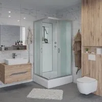 Душевой уголок Niagara NG-33084-14QBK 100x80x215 (матовое стекло)