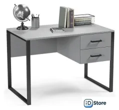 Стол Soma Slava 110x66 (серый/черный)