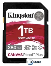 Карта памяти Kingston Canvas React Plus SDXC 1TB SDR2V6/1TB