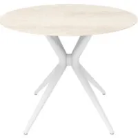 Кухонный стол Sheffilton SHT-TU30/TU21-6 90 (белый/песчаное облако)