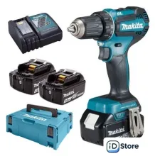 Дрель-шуруповерт Makita DDF485RF3J (с 3-мя АКБ, кейс)