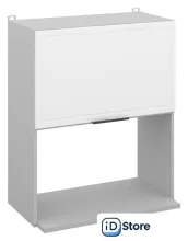 Шкаф навесной Arvento Корнелия Флок-плюс ВШ60-1г-свч (белый софт)