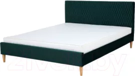Двуспальная кровать Signal Azurro Velvet 160x200