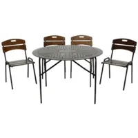 Скамья садовая Комплект-АГРО Бистро / КА6266КА6280 (коричневый)