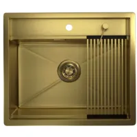 Кухонная мойка Granula KS-6051 (золото сатин)