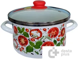 Кастрюля Сантэкс Томаты 1-2240112 (белый)