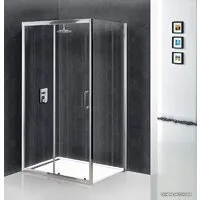 Душевой уголок BelBagno UNO-195-AH-1-120/90-C-Cr (прозрачное стекло)