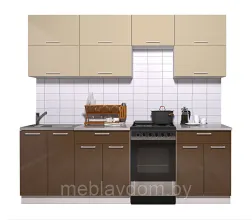 Кухня Мила Глосс 2,3м. (с учетом плиты 50см)