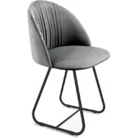 Стул Sheffilton SHT-ST35-1/S38 (угольно-серый/черный муар)