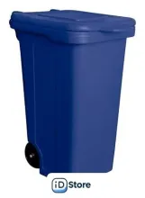 Контейнер для мусора БЗПИ с крышкой 120 л (синий)