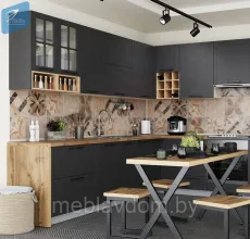 Кухня модульная угловая LOFT 3.0х1.95м (МК Стиль)