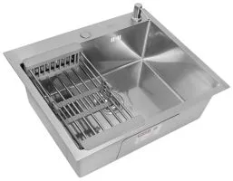 Комплект ARFEKA ECO AR мойка 600500, коландер, дозатор SATIN DECOR