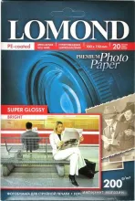 Фотобумага Lomond Суперглянцевая ярко-белая A6 200 г/м2 20л (1101113)
