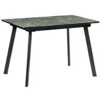 Обеденный стол Woodville Агни 110 / 453136 (королевский мрамор/черный матовый)