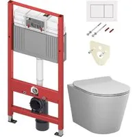 Унитаз подвесной AM.PM Sunny Flashclean C85C1701SC TECE Kit 9400413