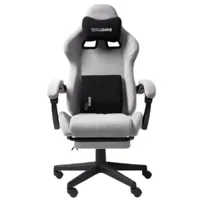 Кресло геймерское VMMGame Throne New Era / OT-B31-VRGY-NE (велюр, серый)