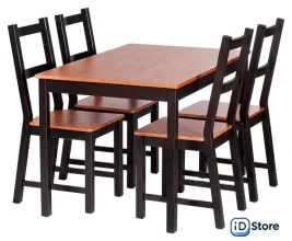 Кухонный стол TetChair Sonata Dining Set (антик/черный)