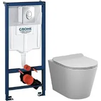 Унитаз подвесной AM.PM Sunny Flashclean C85C1701SC GROHE Rapid SL 38721001