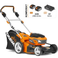 Газонокосилка аккумуляторная Daewoo Power DLM 5042Li Set
