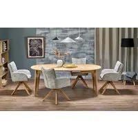 Кухонный стол Halmar Magnus 120-200/120 (дуб натуральный)