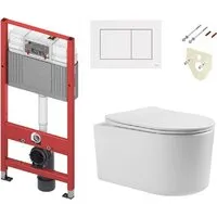 Унитаз подвесной Grado GD-W204T TECE Kit 9400413 (с кнопкой смыва)