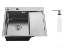 Кухонная мойка РМС MRK-5851BL-L (с дозатором)