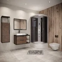 Душевая кабина Niagara NG-3503-14F 80x80x215 (тонированное стекло)
