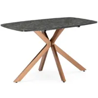 Обеденный стол Woodville Кортез раздвижной 116-160x77 (малави/медь)