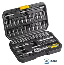 Набор трещотка с головками и битами TOPEX 38D640 (46 предметов)