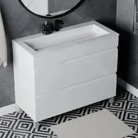 Мебель для ванных комнат Vela Тумба под умывальник Vela Вектор 100Н под Galaxy TU64875