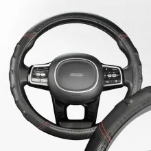 Оплетка экокожа M Carbon- 2 SKYWAY Черная