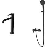 Комплект смесителей Oliveeka OL-63901788239017-MB (черный матовый)
