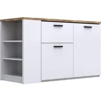 Тумба Кастанье Оптимус ОК 001-01 (белый/дуб крафт)