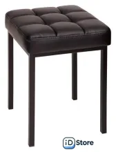 Табурет Древпром Пуф ДП3-08 (черный матовый/темно-серый)