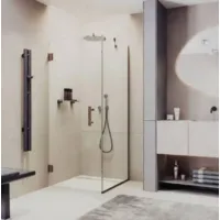 Душевой уголок MaybahGlass 100x100x195 / MGY-1304-2 (бесцветное стекло/бронза)
