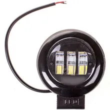 Фара светодиодная OFF ROAD 116116(137)60мм круглая 12V/24V 30W 6000K SKYWAY 3 диода Дальний свет