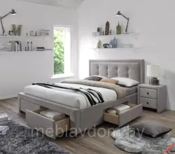 Кровать HALMAR EVORA бежевая