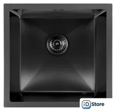 Кухонная мойка ARFEKA ECO AR 450450 BLACK PVD NANO DECOR MILLET GRAINS