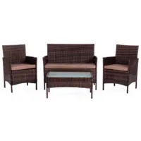 Набор садовой мебели TetChair Лаундж (коричневый/бежевый)