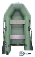 Моторно-гребная лодка Муссон 2400 (зеленый)
