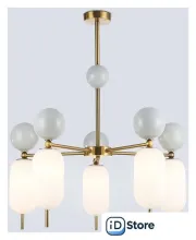 Подвесная люстра Ambrella light LH53104/5 BS/GR/FR (латунь/серый/белый матовый)