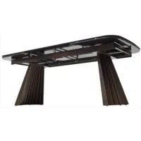Обеденный стол M-City Astrid 200 / 626M05476 (TL-102 бежевый мрамор/испанская керамика/шоколадное золото каркас)