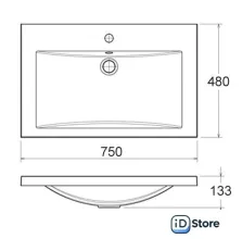 Умывальник Florentina Анита 750
